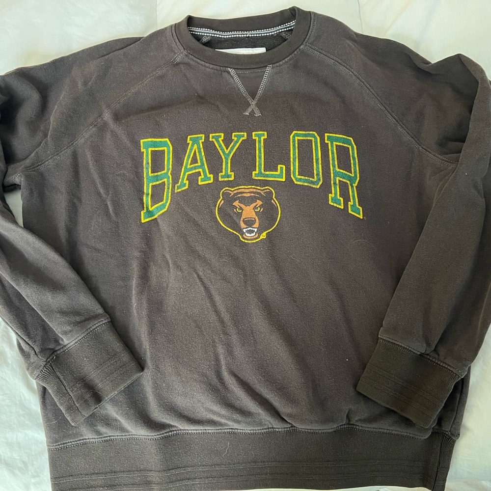 Baylor University Sweatshirt-brown-size large